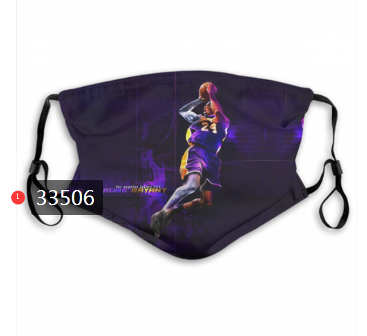 2021 NBA Los Angeles Lakers #24 kobe bryant 33506 Dust mask with filter->nba dust mask->Sports Accessory